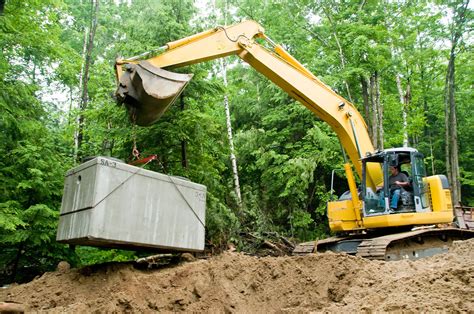 mini excavator for septic installation|best size for septic .